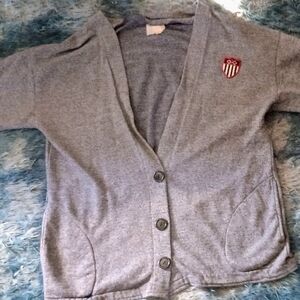Gray Women's Cardigan Sweater